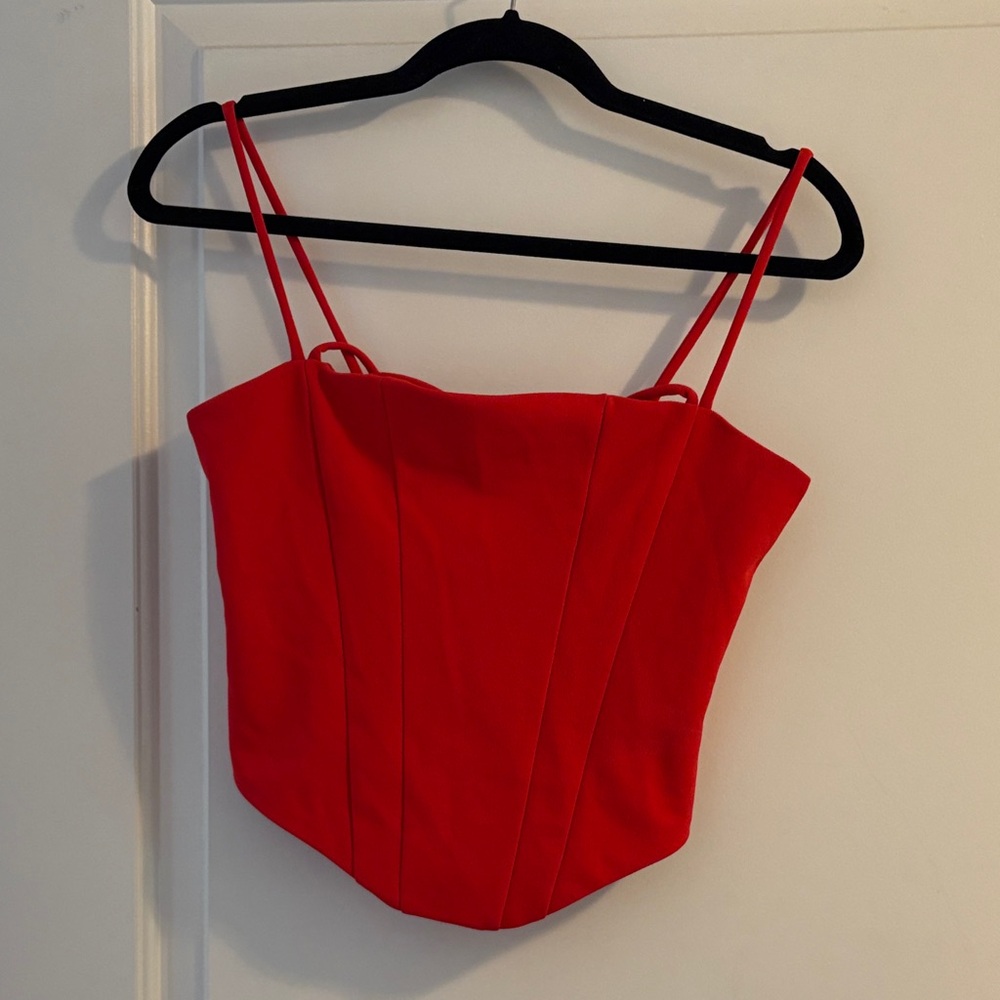 Dynamite Red Women's Corset Tank Top, Sz M
New, with tags